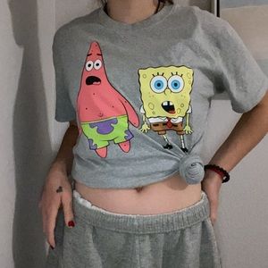 sponge bob and Patrick star cartoon tee shirt